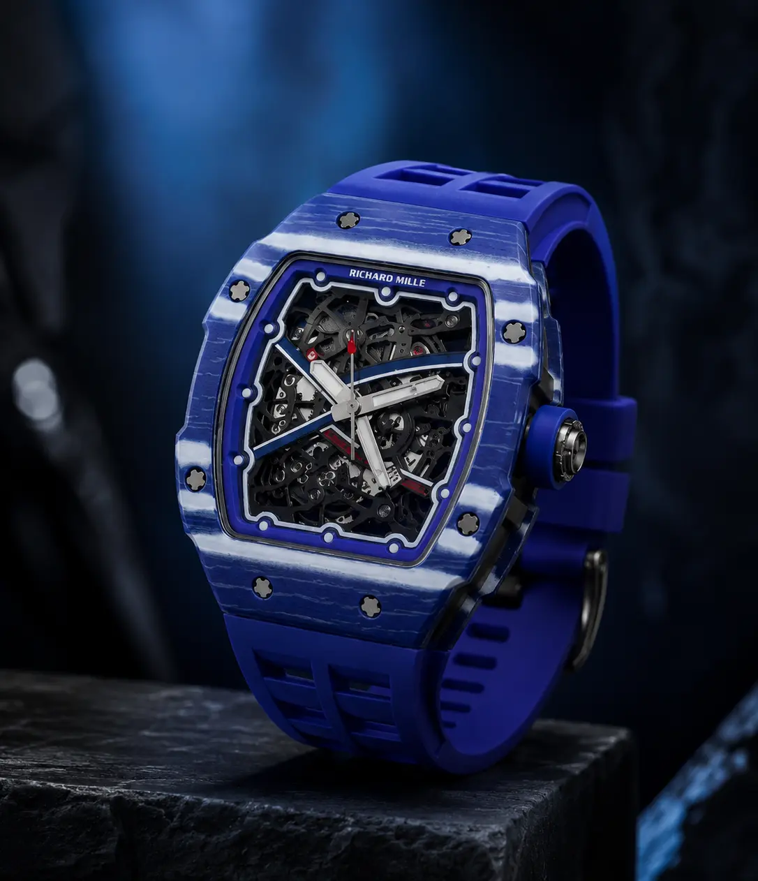 Richard Mille RM Skeleton Men’s Luxury Watch Blule