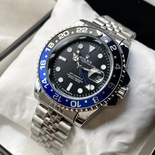 RLX Gmt Premium Stainless Steel Men’s Watch Coke eedition