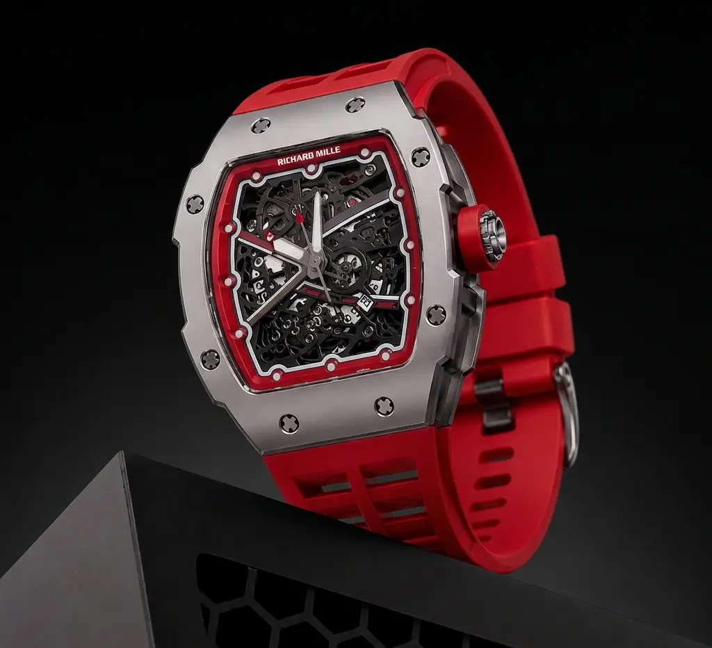 Richard Mille RM Skeleton Men’s Luxury Watch Red