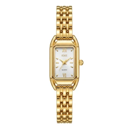 IEKE Vintage Rectangular Gold Watch for Women