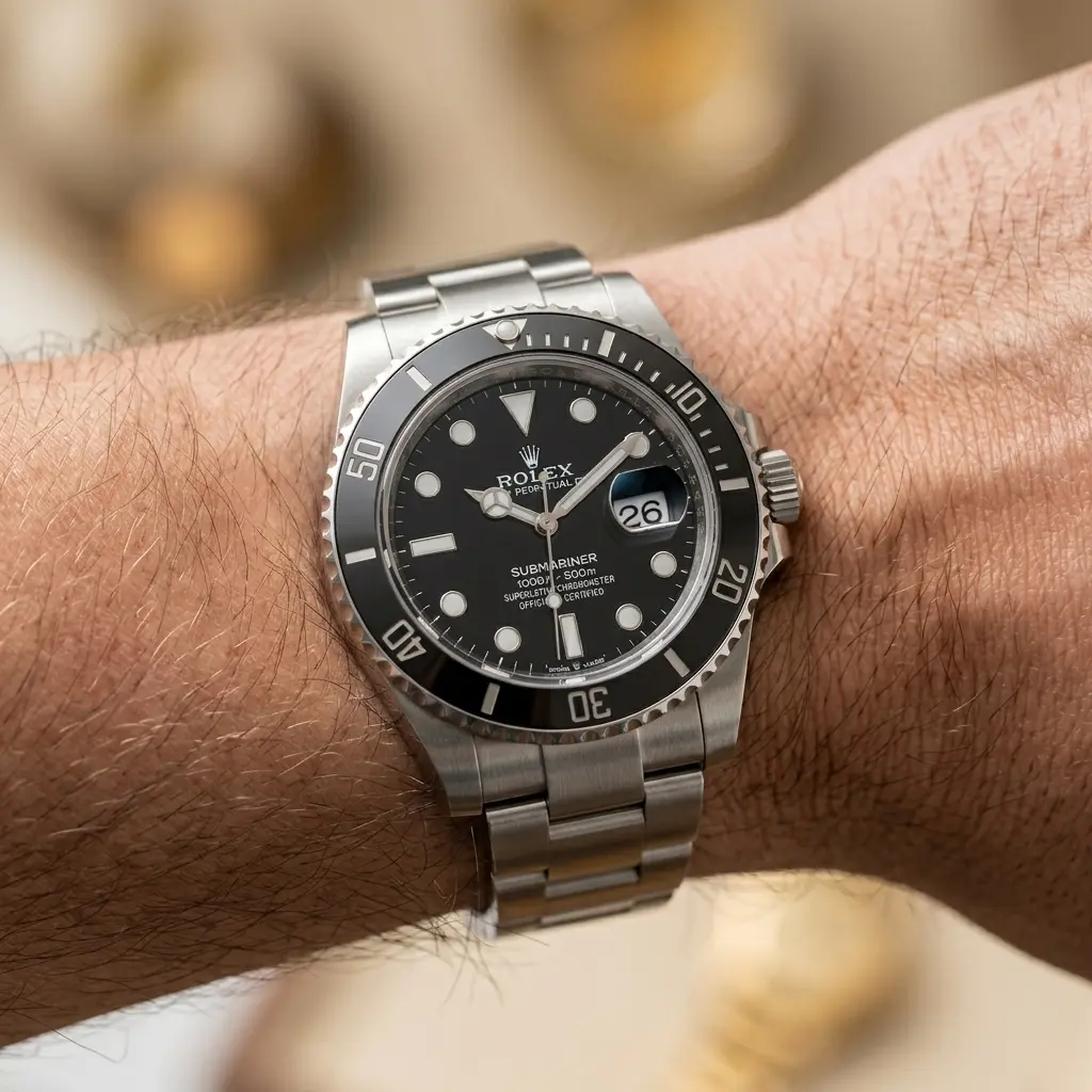Rolex Submariner Black Dial Luxury Watch as worn