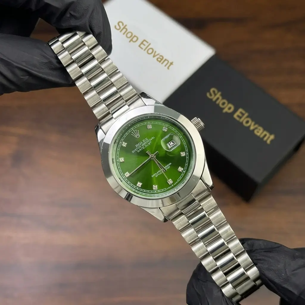 Rlx Men's Watch - Silver with Green Dial - Image 2