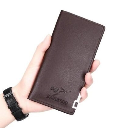 Men's Leather Bi-Fold Wallet Brown Premium Quality