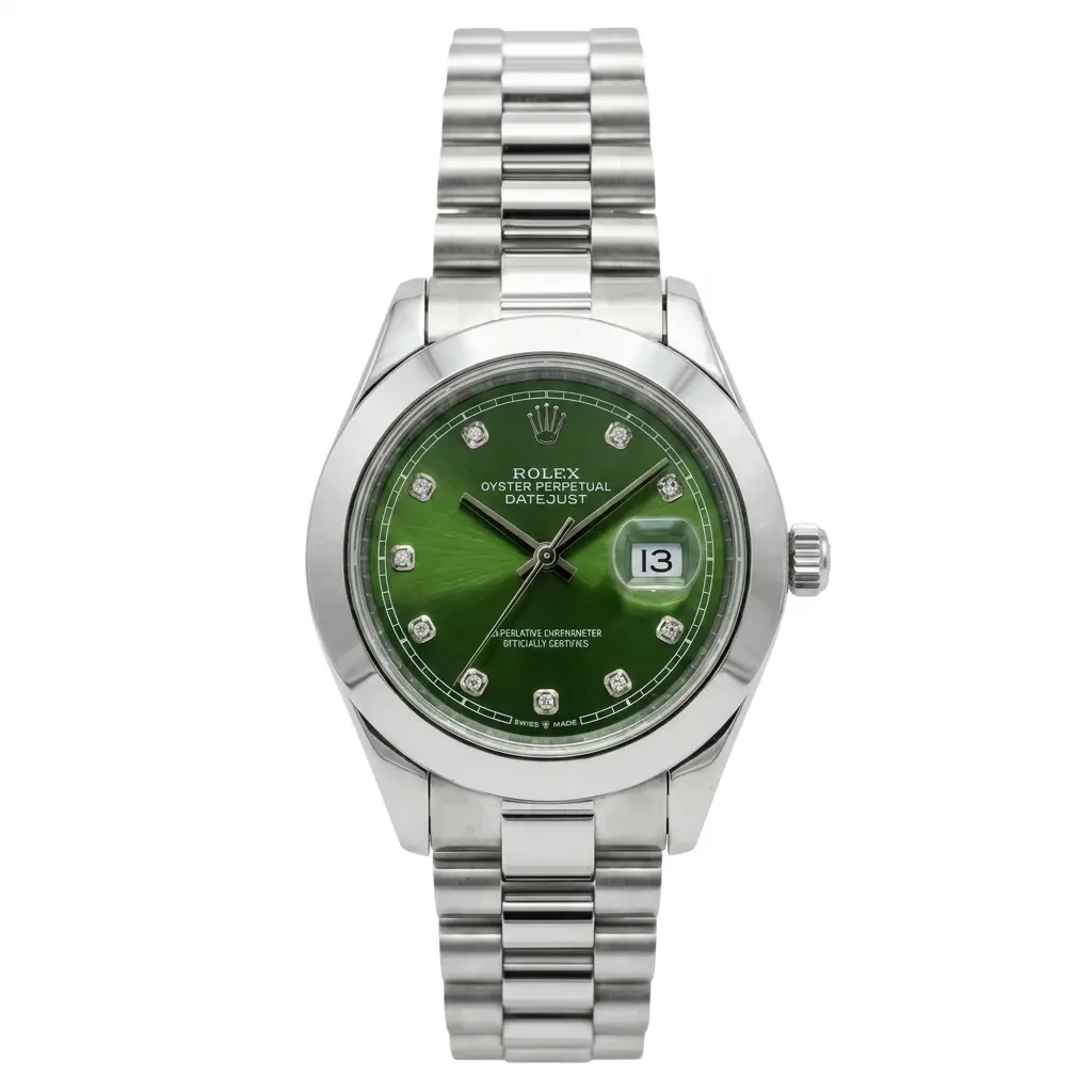 Rlx Men's Watch - Silver with Green Dial