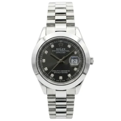 Rlx Men's Watch - Silver with Black Dial